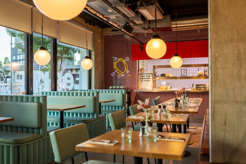 Apache Pizza restaurant dining area in Gort, Co. Galway